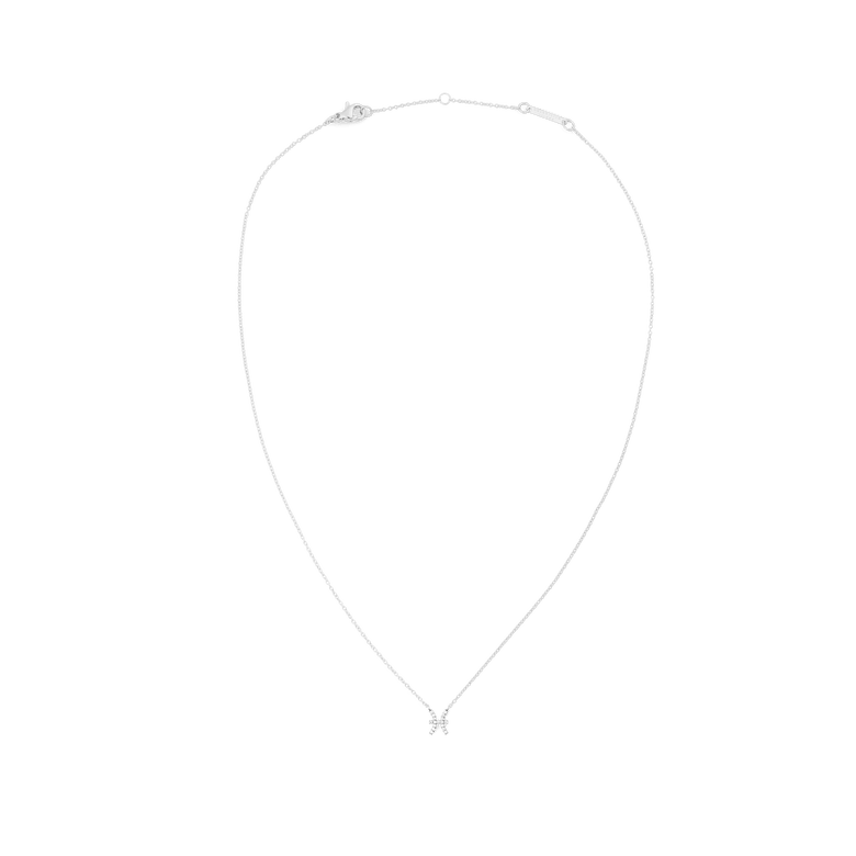 Crystal Zodiac Chain Necklace Silver