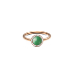 Audrey Ring Jade Rose Gold