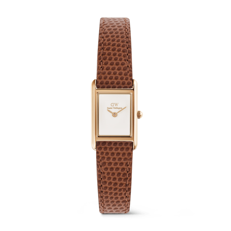 Bound Mini Light Brown Lizard Rose Gold