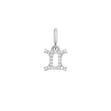 Zodiac Watch Charm Silver
