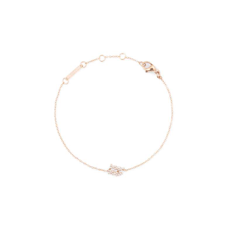 Crystal Zodiac Chain Bracelet Rose Gold