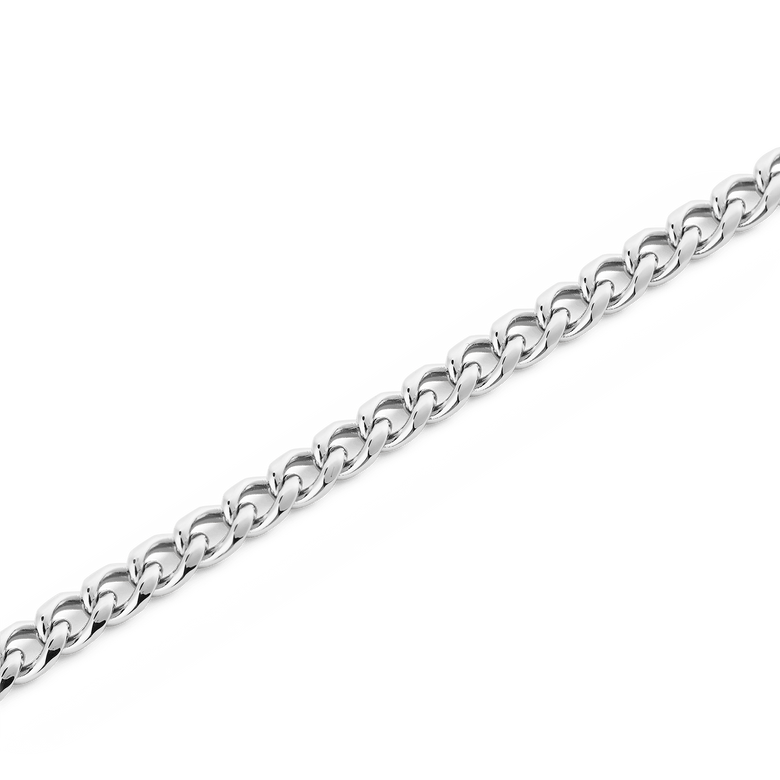 Ellipse 4mm Necklace Silver