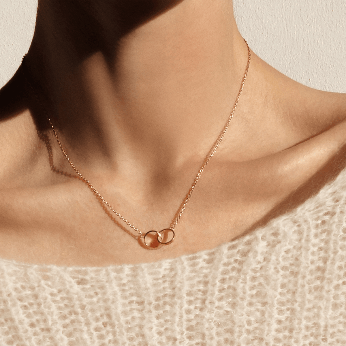 Rose gold necklace uk discount