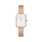 Quadro Lumine Pressed Piano White MoP Rose Gold