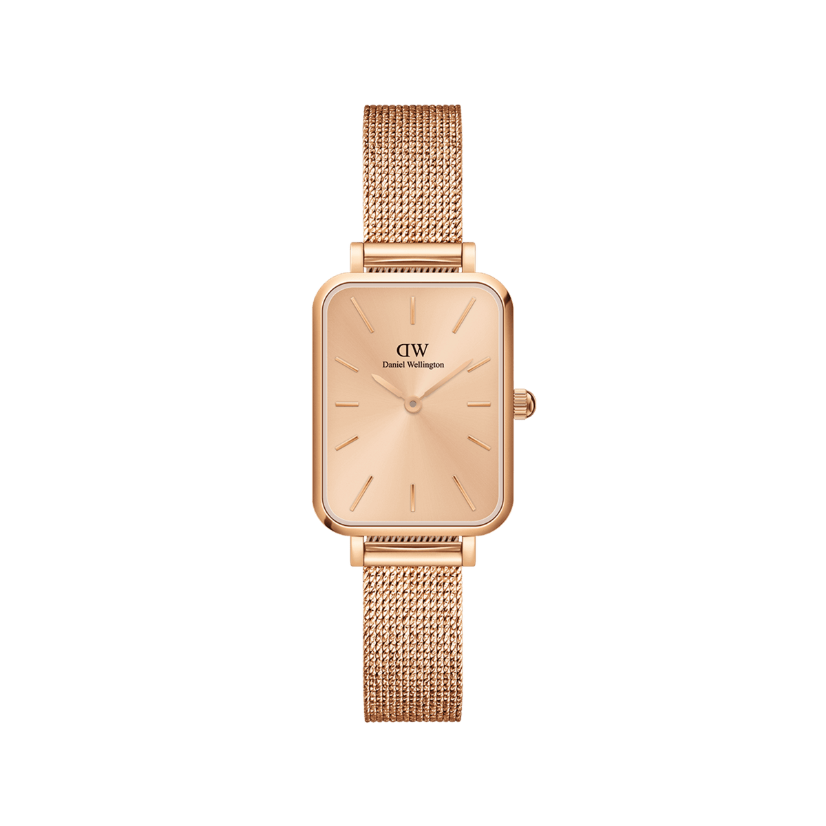 Quadro Unitone Rose Gold square watch for women DW