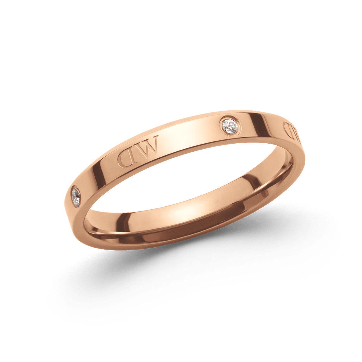 Jewellery - Emalie Ring - rose gold & satin white - H | DW Jewellery - Emalie Ring - rose gold & satin white - H | DW