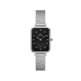 Quadro Lumine Pressed Piano Black MoP Silver