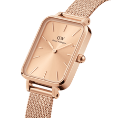ダニエルウェリントン QUADRO PRESSED UNITONE Quadro Unitone - Rose Gold square watch for women | DW