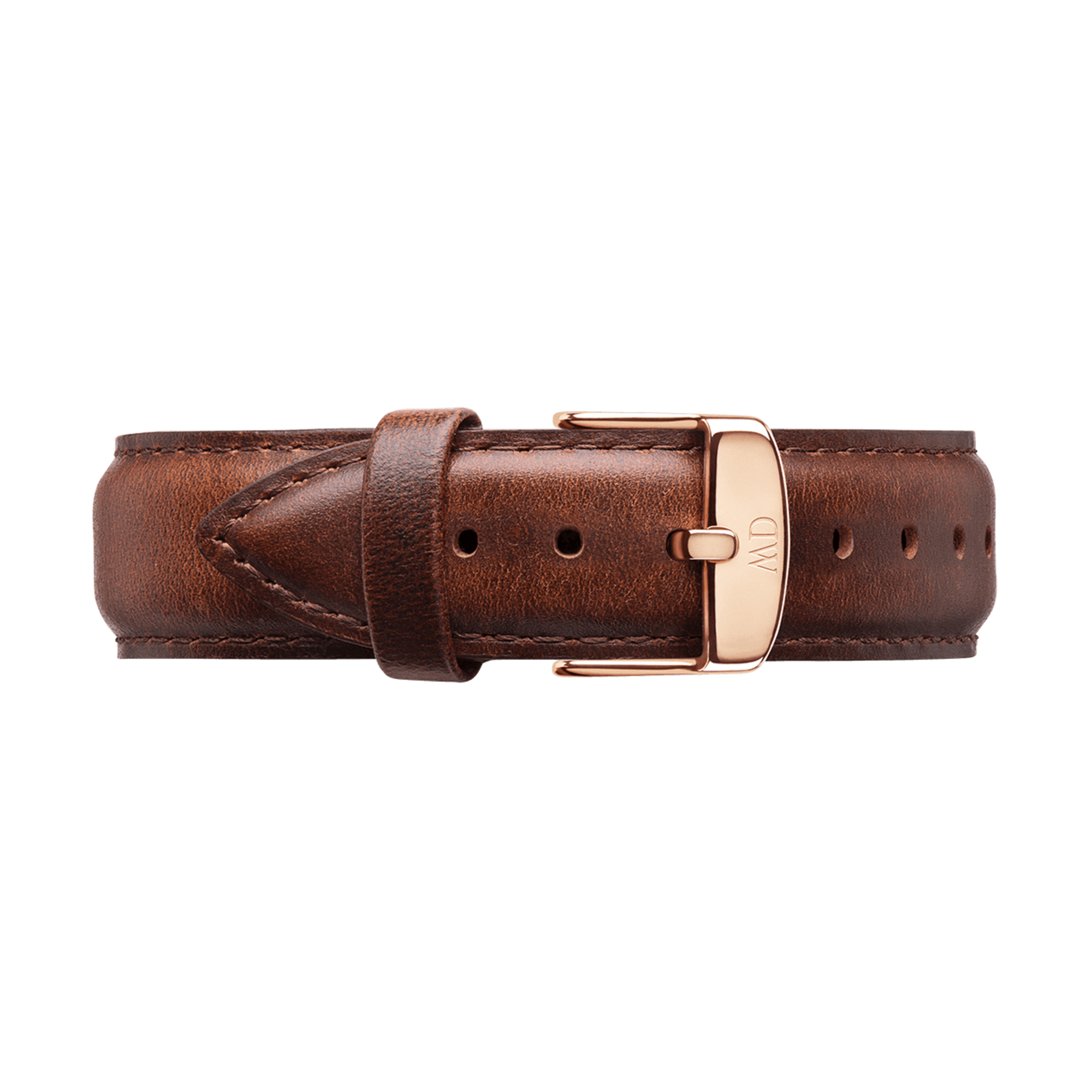 St Mawes - Watch strap for men in brown leather 40mm | DW